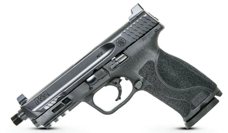 SMITH AND WESSON M&P9 M2.0 9MM 4.6-INCH THREADED BARREL 17 ROUNDS TALL SIGHTS NO THUMB SAFETY
