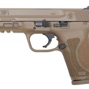 SMITH AND WESSON M&P9 M2.0 COMPACT 9MM 4" BARREL 15 RDS STEEL WHITE DOT SIGHTS NO THUMB SAFETY FLAT DARK EARTH