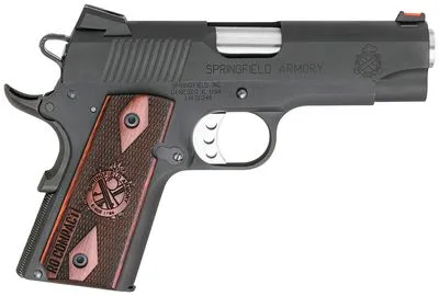SPRINGFIELD 1911 RANGE OFFICER COMPACT BLACK .45ACP 4-INCH 6RD