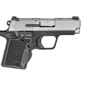 SPRINGFIELD ARMORY 911 W/ GREEN LASER GRIPS STAINLESS 9MM 2.7-INCH 7RDS