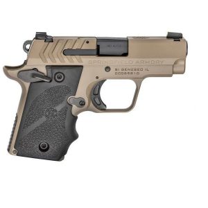 SPRINGFIELD ARMORY 911 WITH WRAPAROUND HOGUE GRIPS FLAT DARK EARTH .380 ACP 2.7-INCH 7RDS