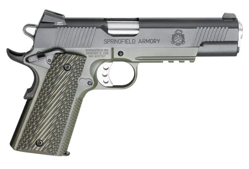 SPRINGFIELD LOADED OPERATOR MC BLACK / OD GREEN .45 ACP 5-INCH 7RDS