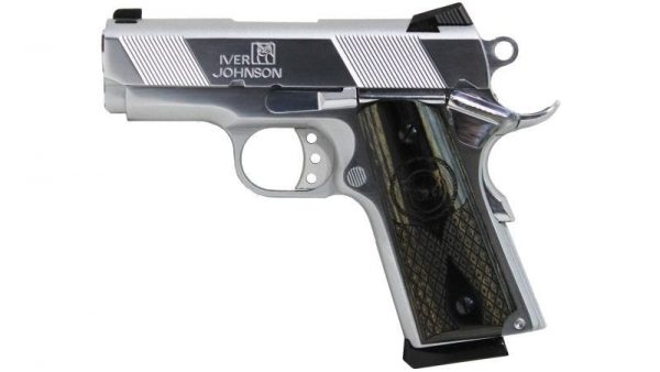 IVER JOHNSON 1911 THRASHER OFFICER CHROME .45 ACP 3.13" BARREL 7-ROUNDS