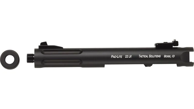 TACTICAL SOLUTIONS PAC-LITE BARREL FOR RUGER MARK I, II, III AND 22/45 .22 LR 4.5-INCH FLUTED AND THREADED