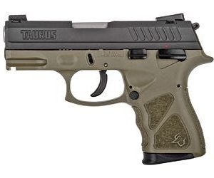 TAURUS TH9 COMPACT OD GREEN / BLACK 9MM 3.5" BARREL 17-ROUNDS NOVAK ADJUSTABLE SIGHTS