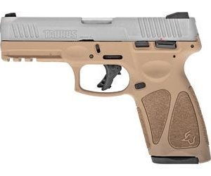 TAURUS G3 STAINLESS / TAN 9MM 4" BARREL 15-ROUNDS ADJUSTABLE REAR SIGHT