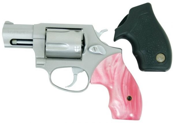 TAURUS 605 357 2 DOUBLE ACTION STAINLESS FIXED SIGHTS WITH PINK GRIP