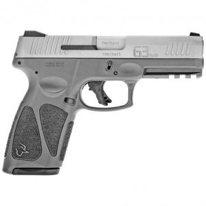 TAURUS G3 GRAY / STAINLESS 9MM 4" BARREL 15-ROUNDS ADJUSTABLE REAR SIGHT