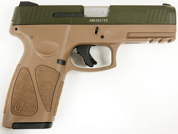 TAURUS G3 OD GREEN / COYOTE BROWN 9MM 4" BARREL 17-ROUNDS ADJUSTABLE REAR SIGHT