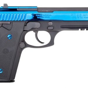 TAURUS PT92 9MM DA BL PVD/HOGUE 17RDS 5-INCH