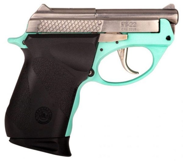 TAURUS PT-22 22LR SS/CYAN 8RDS 2.8-INCH