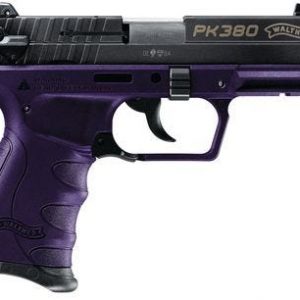 WALTHER PK380 PURPLE/BLACK PANTONE 269C 380ACP 3.66-INCH 8RND