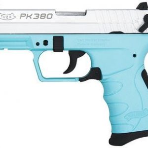 WALTHER PK380 SEMI AUTO PISTOL ROBINS EGG BLUE 380ACP 3.6 INCH 8 RD COMPACT