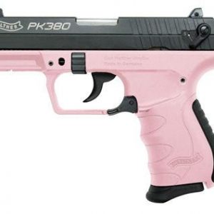 WALTHER PK380 DOUBLE-ACTION COMPACT BLACK / PINK .380 ACP 3.6-INCH 8RD