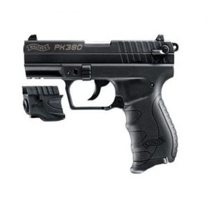 WALTHER PK380 BLACK .380 ACP 3.66-INCH 8RD W/ LASER