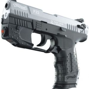 WALTHER P22 22 LR 3.4 INCH NICKEL WITH LASER