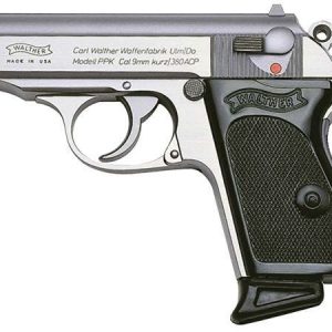 WALTHER PPK STAINLESS .380 ACP 3.3" 6 RD FIXED SIGHTS