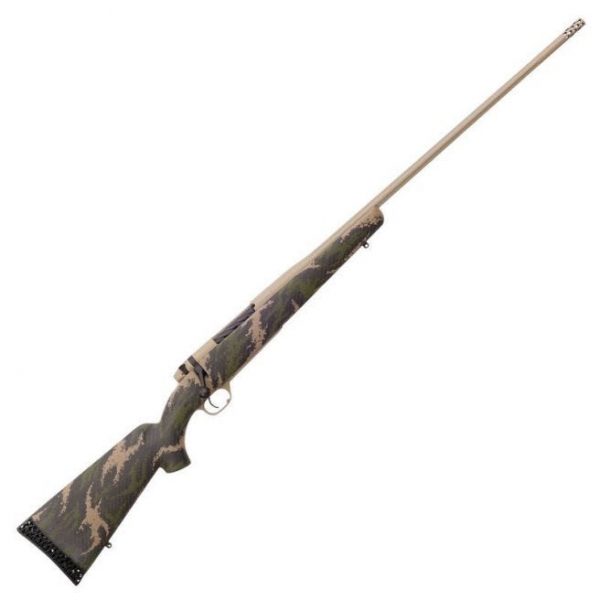 WEATHERBY MARK V BACKCOUNTRY 6.5 WEATHERBY RPM 24" BARREL 4 ROUNDS ACCUBRAKE ST CARBON FIBER STOCK GREEN/TAN SPONGE ACCENT CERAKOTE FINISH