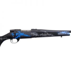 WEATHERBY VANGUARD BLUE COMPACT 243 WIN 20? BARREL 5 ROUNDS MATTE BLUE FINISH