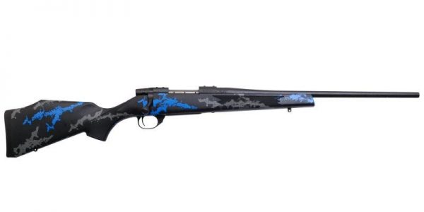 WEATHERBY VANGUARD BLUE COMPACT 243 WIN 20? BARREL 5 ROUNDS MATTE BLUE FINISH