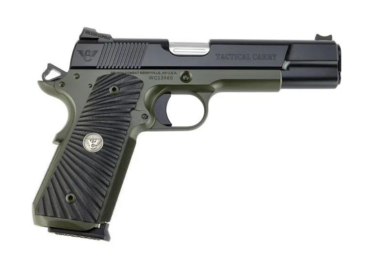 WILSON COMBAT 1911 TACTICAL CARRY OD GREEN 9MM 5" BARREL 8-ROUNDS