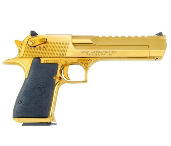 MAGNUM RESEARCH DESERT EAGLE MK19 50AE 6-INCH GOLD/TITANIUM