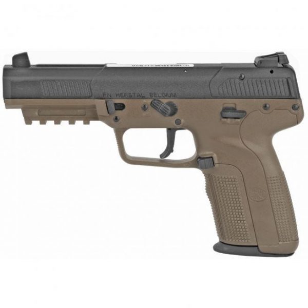 FN FIVE-SEVEN PISTOL FLAT DARK EARTH 5.7 X 28 4.8" BARREL 20-ROUNDS 3-DOT ADJUSTABLE SIGHTS - Image 2