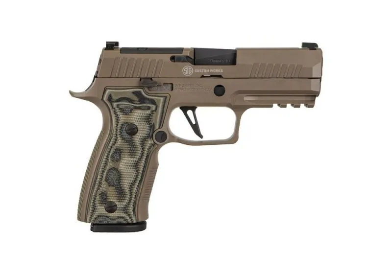 SIG SAUER P320 AXG SCORPION FLAT DARK EARTH 9MM 3.9" BARREL 17-ROUNDS