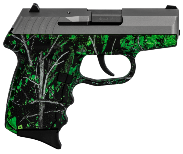 SCCY CPX-2 CARBON MOONSHINE TOXIC CAMO / STAINLESS 9MM 3.1" BARREL 10-ROUNDS ADJUSTABLE REAR SIGHT