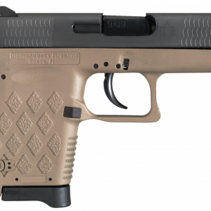 DIAMONDBACK DB9 MICRO-COMPACT FLAT DARK EARTH 9MM 3" BARREL 6-ROUNDS ADJUSTABLE REAR SIGHT