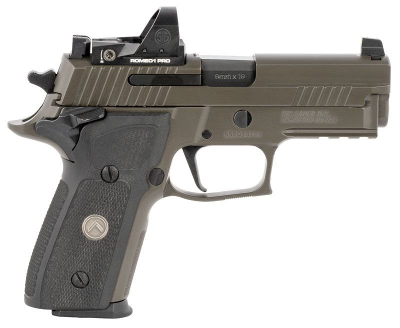 SIG SAUER P229 COMPACT LEGION RX GRAY 9MM 3.9" BARREL 15-ROUNDS ROMEO1 REFLEX SIGHT