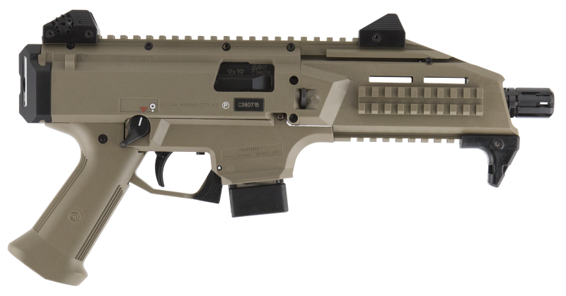 CZ SCORPION EVO 3 S1 PISTOL FLAT DARK EARTH 9MM 7.7" BARREL 10-ROUNDS