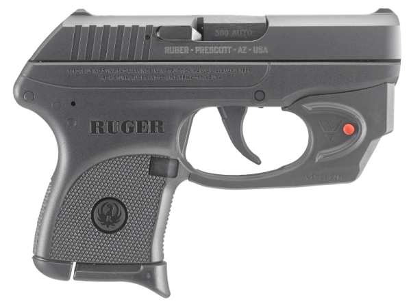 RUGER LCP .380 ACP 2.75" BARREL 6-ROUNDS WITH VIRIDIAN E-SERIES RED LASER