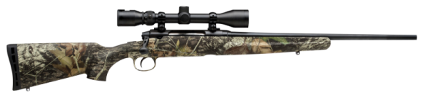 SAVAGE AXIS XP COMPACT MOSSY OAK BREAK UP COUNTRY .243 WIN 20" BARREL 4-ROUNDS 3-9X40MM WEAVER SCOPE