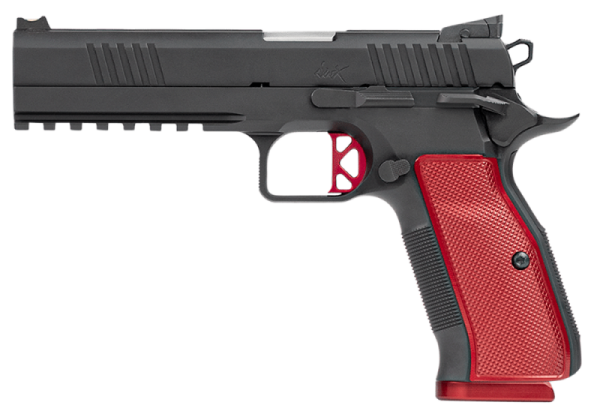 DAN WESSON DWX 9MM 5" BARREL 19-ROUNDS RED ALUMINUM GRIPS
