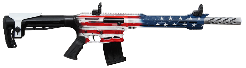 Citadel Firearms Boss-25 Semi-Automatic Shotgun American Flag 12 GA 18.75" Barrel 3" Chamber 5-Rounds