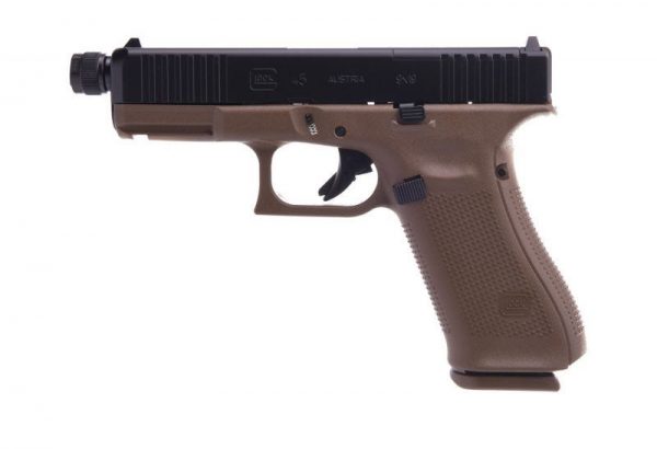 GLOCK 45 GEN 5 MOS FLAT DARK EARTH 9MM 4.02" BARREL 17-ROUNDS THREADED BARREL