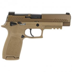 SIG SAUER P320 M17 COYOTE TAN 9MM 4.7" BARREL 21-ROUNDS SIGLITE FRONT SIGHTS