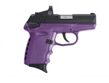 SCCY CPX-1 RD PURPLE / BLACK 9MM 3.1" BARREL 10-ROUNDS CTS-1000 REFLEX SIGHT