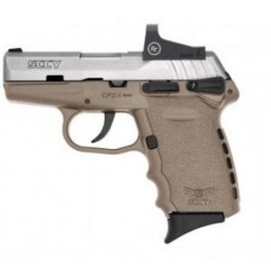 SCCY CPX-1 RD FLAT DARK EARTH / STAINLESS 9MM 3.1" BARREL 10-ROUNDS CTS-1500 RED DOT SIGHT