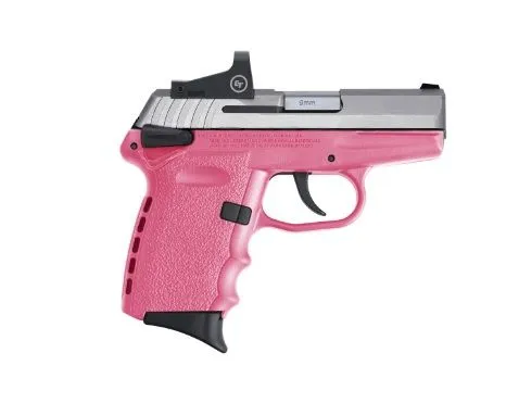 SCCY CPX-1 RD STAINLESS / PINK 9MM 3.1" BARREL 10-ROUNDS CTS-1500 REFLEX SIGHT
