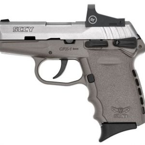 SCCY CPX-1 RD STAINLESS / GRAY 9MM 3.1" BARREL 10-ROUNDS CTS-1500 REFLEX SIGHT