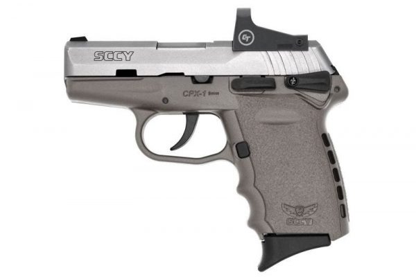 SCCY CPX-1 RD STAINLESS / GRAY 9MM 3.1" BARREL 10-ROUNDS CTS-1500 REFLEX SIGHT