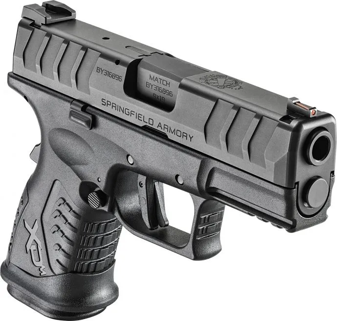 SPRINGFIELD ARMORY XD-M ELITE COMPACT 9MM 3.8" BARREL 14-ROUNDS FIBER OPTIC FRONT SIGHT
