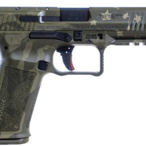 Canik Mete SFT 9mm, 4.46" Barrel, "We the People" Green Cerakote, Polymer Frame, 20rd
