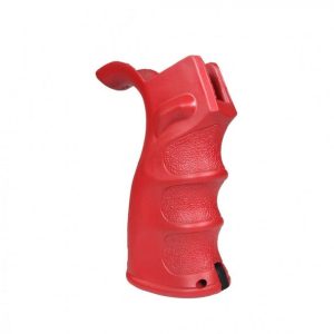 AR-15/AR-10 Red Cerakote Beavertail Pistol Grip - Enhanced Comfort and Durability