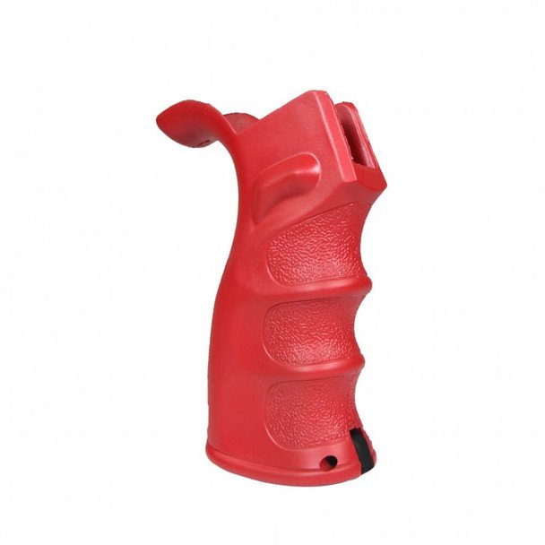 AR-15/AR-10 Red Cerakote Beavertail Pistol Grip - Enhanced Comfort and Durability
