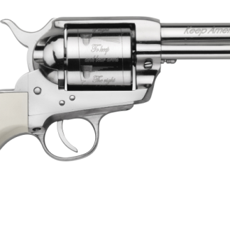 Pietta 1873 Trump Revolver .45 Colt 4.75" Barrel Nickel Plated / Ivory Grips 6-Rounds