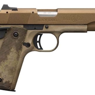 BROWNING 1911-22 SPEED COMPACT 22 LR 4.25" BARREL 10 ROUNDS A-TACS AU