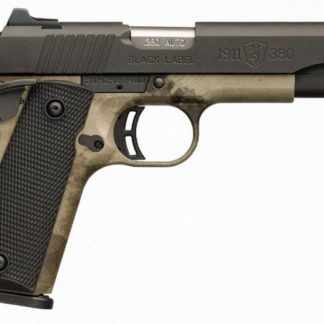 BROWNING 1911-380 BLACK LABEL PRO SPEED FULL-SIZE A-TACS AU / BLACK .380 ACP 4.25-INCH 8RDS